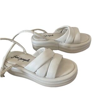 Free People Women's White Platform Sandals